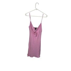 Pink Sleeveless Mini Slip Dress With Adjustable Spaghetti Straps